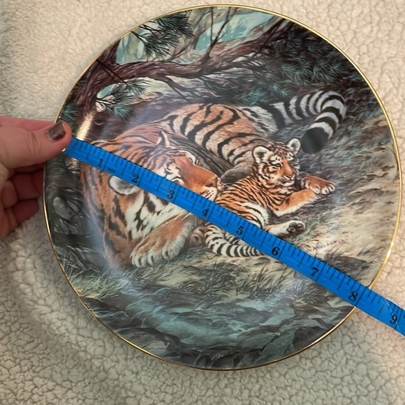 The Siberian Tiger Will Nelson Vintage Last of Their Kind Endangered Plate - Picture 15 of 16